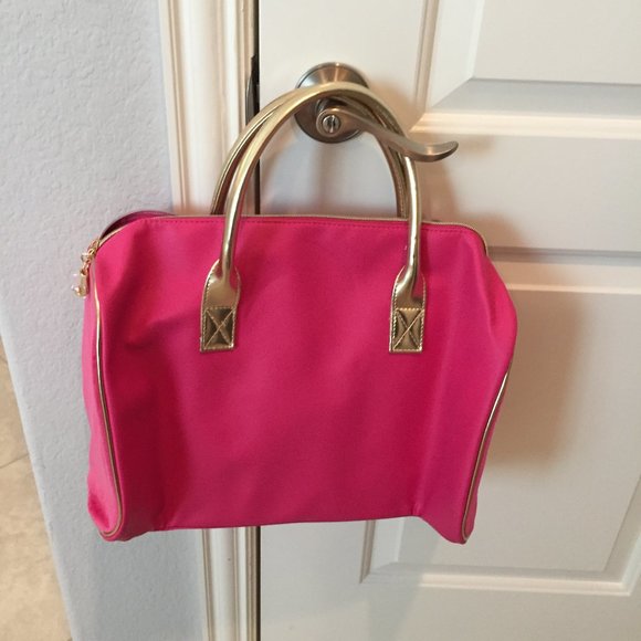 Juicy Couture Bags Juicy Couture Hot Pink Gold Mini Duffle Bag